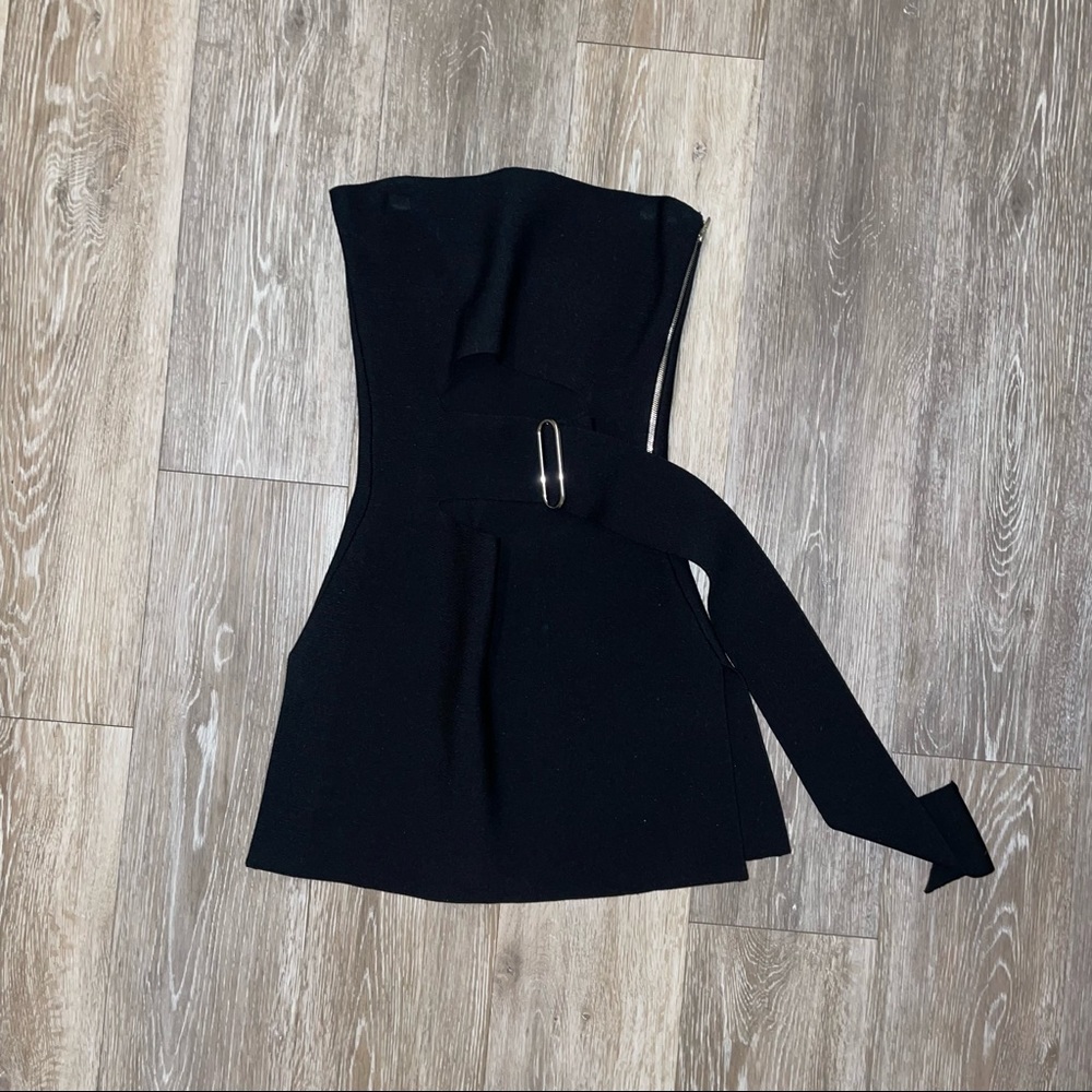 Alexander Wang Black Bustier Crop Top - Picture 5 of 5